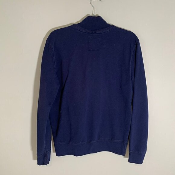 TNH Threads & Heirs blue collared quarter button pullover lightweight sweater - Picture 7 of 11